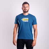 AROMATIC "KCT" pánské triko s kávovou viskózou petrol