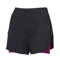 CARRERA SHORTS dámské sportovní šortky 2v1 černá/višňová