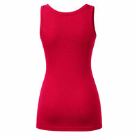 CELEBRITY ladies bamboo singlet wine red