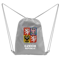 CINCH BAG CZECH sportovní vak šedá znak