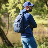 CIVIC backpack dk.blue melange