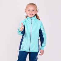 COOLIO JKT dětská softshellová bunda mint/tm.modrá