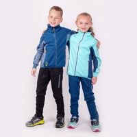 COOLIO JKT dětská softshellová bunda mint/tm.modrá