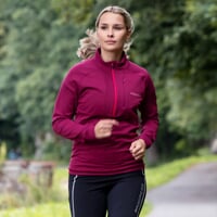 CUBICA ZIP dámská mikina s krátkým zipem fuchsie