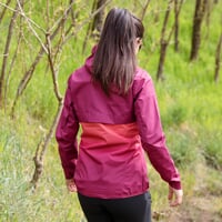 ELITE LADY dámská multifunkční bunda vínová/růžová