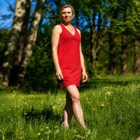 EMILY dámské sportovní šaty s bambusem červená