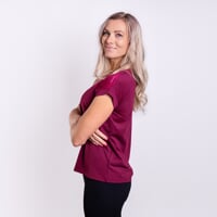 ENERGIA dámské sportovní tričko vínová
