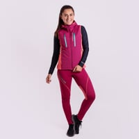FANTOMA VEST dámská hybridní vesta vínová/růžová