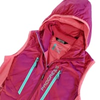 FANTOMA VEST dámská hybridní vesta vínová/růžová