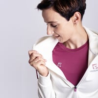 FUERA dámská sportovní mikina s kapucí bílá
