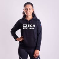 FUN HOODY CZECH LADY dámská mikina s kapucí černá