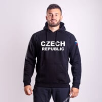 FUN HOODY CZECH MAN pánská mikina s kapucí černá