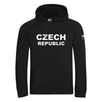 FUN HOODY CZECH MAN pánská mikina s kapucí černá