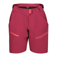 GENIA BIKE SHORTS dámské cyklo šortky vínová/černá