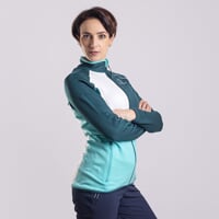 GLACIERA dámská funkční sportovní mikina zelená/bílá/mint