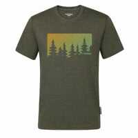 HRUTUR FOREST pánské merino triko khaki melír