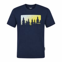 HRUTUR FOREST pánské merino triko tm.modrá