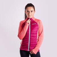 HYBERNIA women's hybrid jacket wine red/pimk