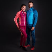 HYBERNIA women's hybrid jacket wine red/pimk