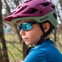 JUNO BLU-R NAV juniorské sportovní sluneční brýle modrá mat