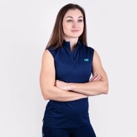 LUKA LADY dámská jezdecké triko bez rukávů tm.modrá