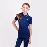 LUKANA GIRL ddívčí jezdecká polokošile tm.modrá