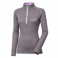 MB TRZZ ladie's functional long-sleeved T-shirt Dk.grey/levander
