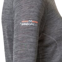 MB TRZZ dámský termo rolák s krátkým zipem šedý melír/meruňková