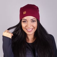 MW FREEBEANIE merino čepice švestkový melír