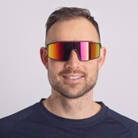 NITRO RED-R BLK/RED CASE sportovní sluneční brýle s polarizačními skly černá mat/červená