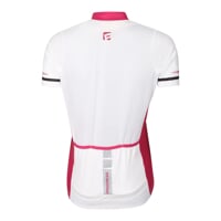 RIPRESA dámský cyklistický dres bílá/malinová