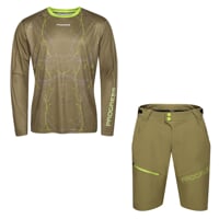 Set ARMAGEDON + GENIUS BIKE SHORTS oliovová