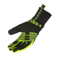 SNOWSPORT GLOVES zimní běžkařské rukavice černá/reflexní žlutá