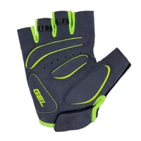 SOLAR MITTS cyklistické rukavice petrol/limetka