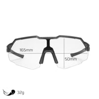 SWING PHC BLK sports glasses with photochromatic lenses black matte