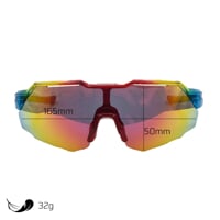 SWING RED-R RBW/BLK sports glasses rainbow-col/black