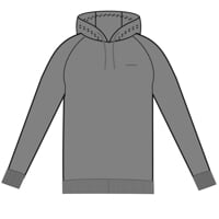 SYMBOL HOODY pánská  tepláková mikina šedý melír