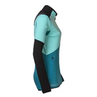 TERRITORIA women's full zip jacket black/mint/deep ocean