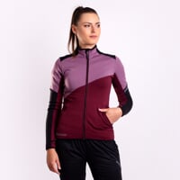 TERRITORIA women's full zip jacket black/plum