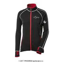 TISPA II dámská funkční sportovní mikina černá/sv.modré prošití