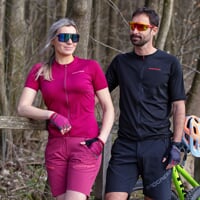 TRAFFICA dámský cyklistický dres vínová
