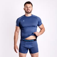 TX SKN 2-PACK set pánských funkčních boxerek černá + tm.modrá