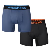 TX SKN 2-PACK set pánských funkčních boxerek černá + tm.modrá